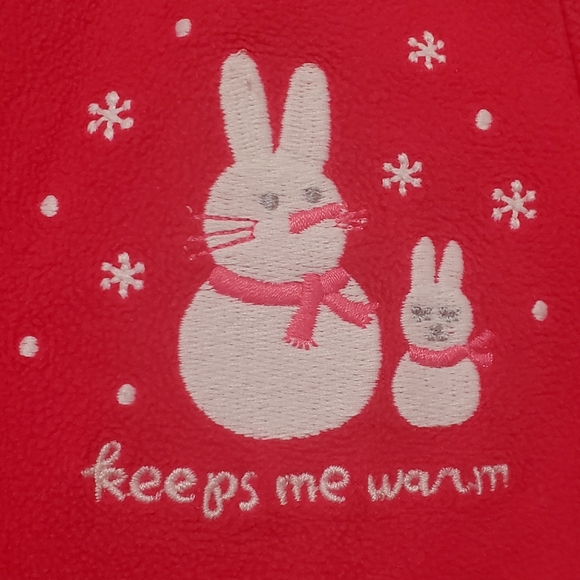 4for20!! Red fleece footie 3m - Picture 3 of 3